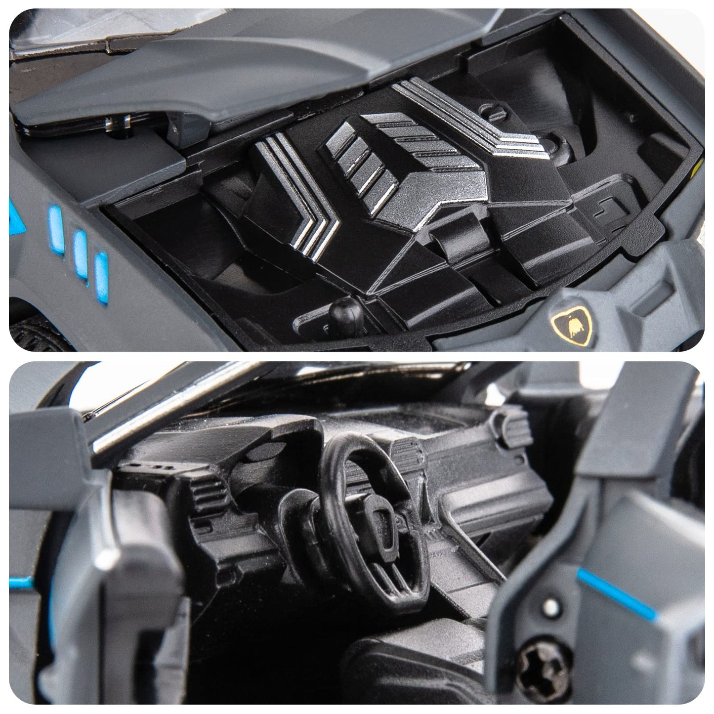 WAKAKAC Compatible for 1/32 Lambo Urus Model Car Diecast Collectible Pull Back Toy Car with Light and Sound Toy Vehicle for 3+ Year Old Kids Boys Gift