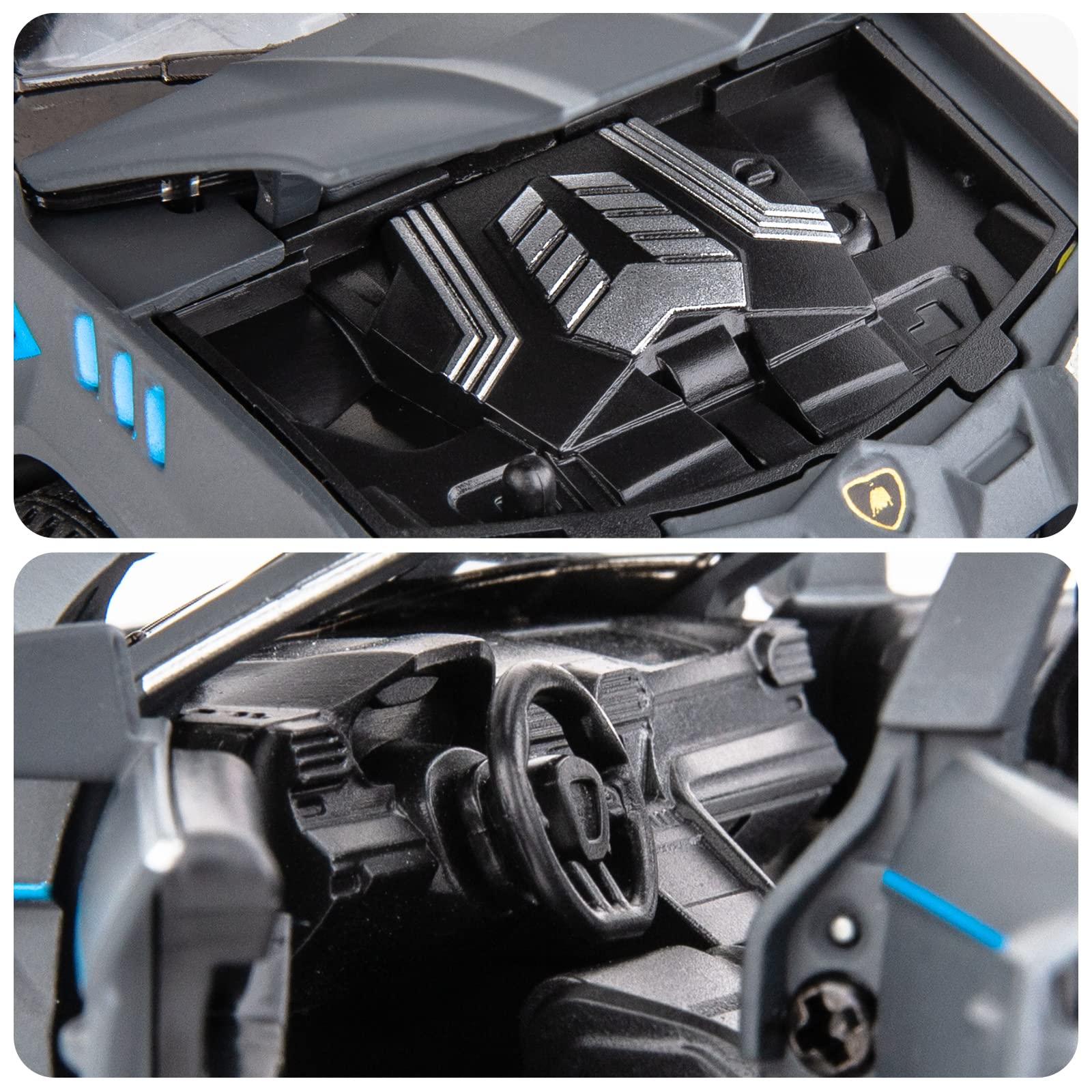 WAKAKAC Compatible for 1/32 Lambo Urus Model Car Diecast Collectible Pull Back Toy Car with Light and Sound Toy Vehicle for 3+ Year Old Kids Boys Gift