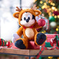 Disney Store Official Mickey Mouse Reindeer Holiday Plush - 15 Inch Christmas Plush Toy in Reindeer Suit with Sparkling Bow Tie - Disney Stuffed