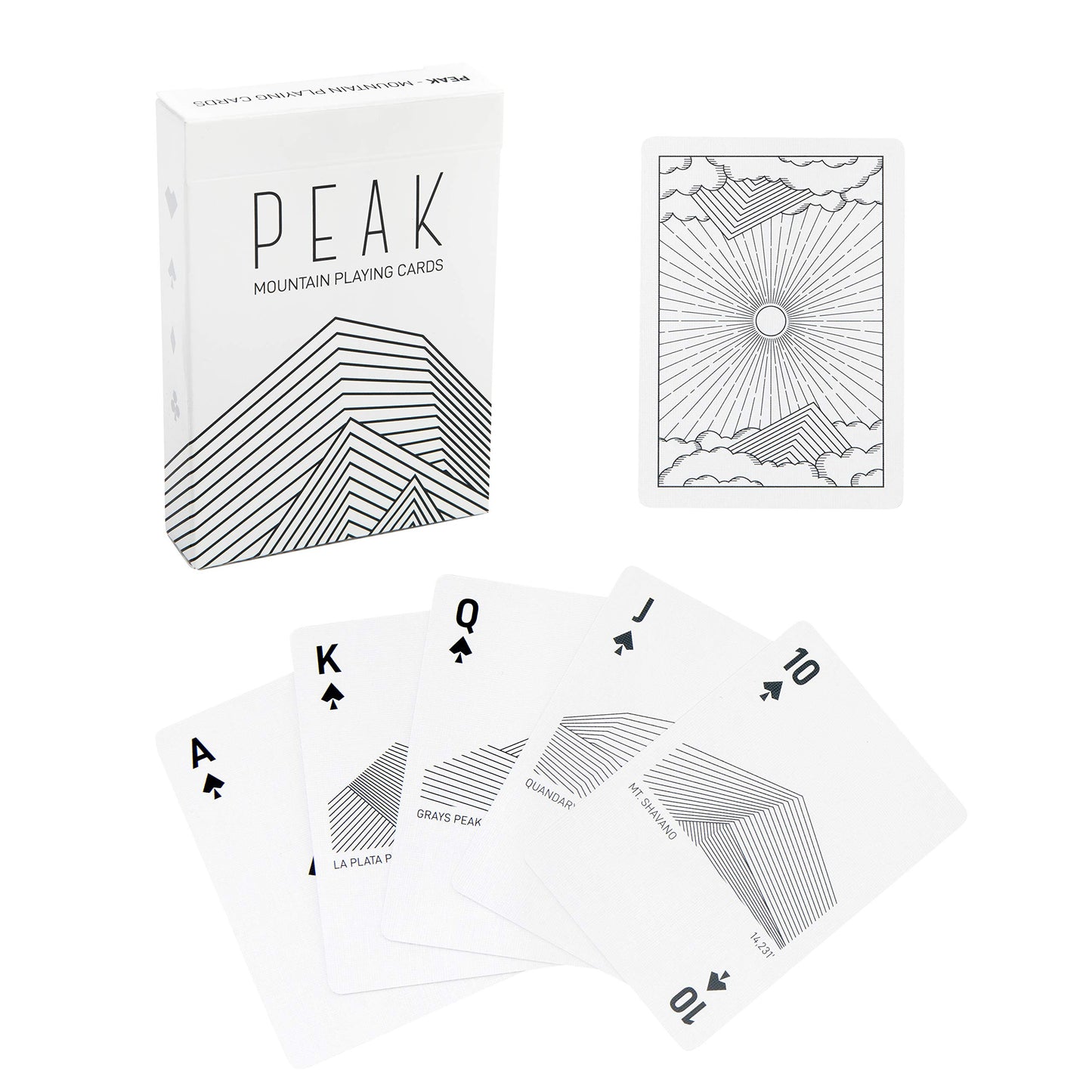 Stellar Factory Peak | Mountain-Themed Playing Cards | Casino-Grade | Made in USA | Poker Size 2.5" x 3.5" | 54 Cards