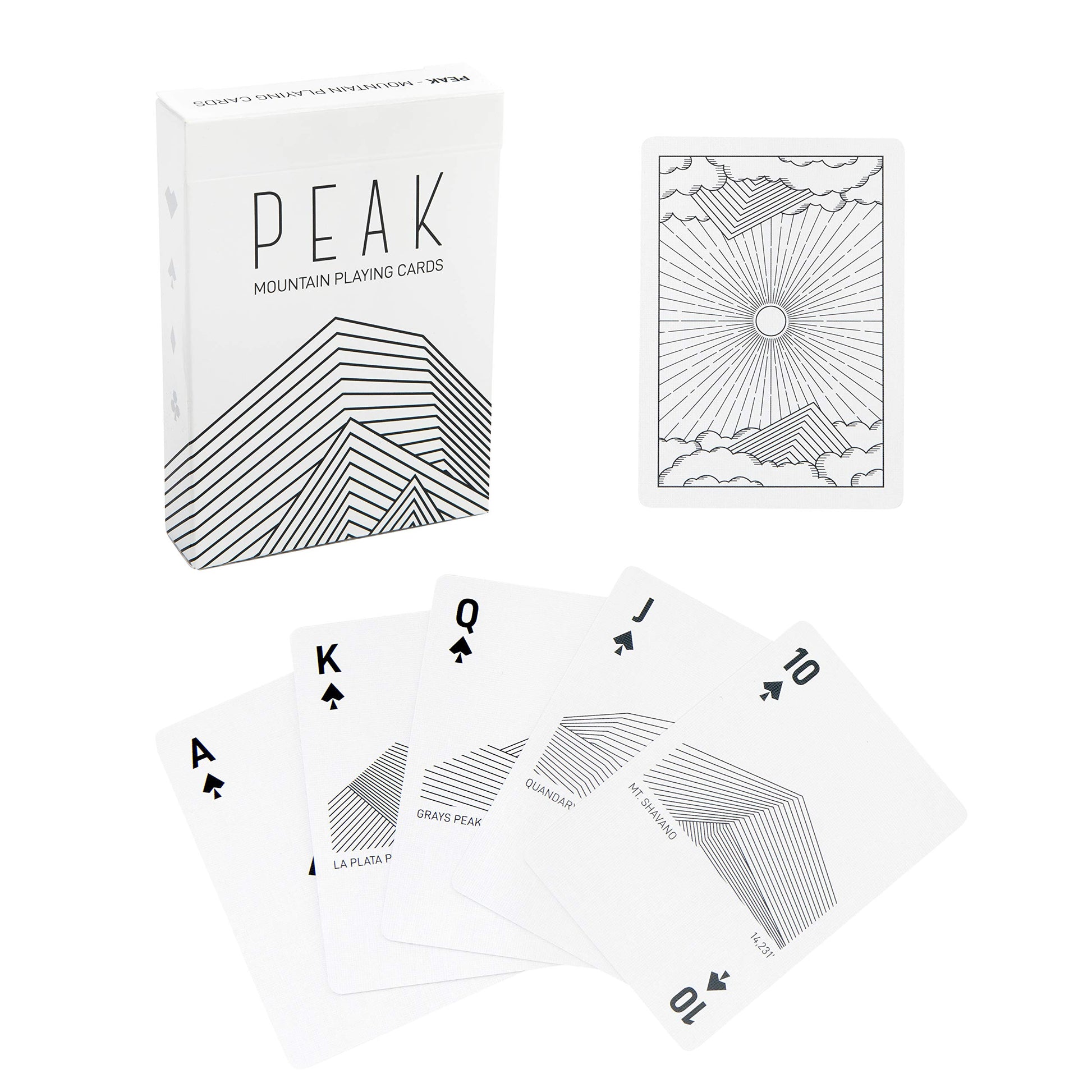 Stellar Factory Peak | Mountain-Themed Playing Cards | Casino-Grade | Made in USA | Poker Size 2.5" x 3.5" | 54 Cards