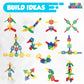 Play Build Interlinks Connector Building Toys, Interlocking Stem Toys for Boys and Girls, Baby and Toddler Toys, Creative Construction Stem Building