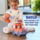 BUILD-A-BUDDY Bluey Car - Buildable Motorized Vehicle for Take Apart Play - Includes Figure and Toy Drill - Officially Licensed Bluey Toys - Kids
