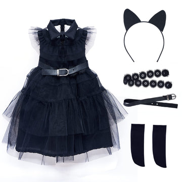 18 Inch Doll Clothes , Black Family Costumes Party Dress Fits All 18-inch Dolls Across Brands
