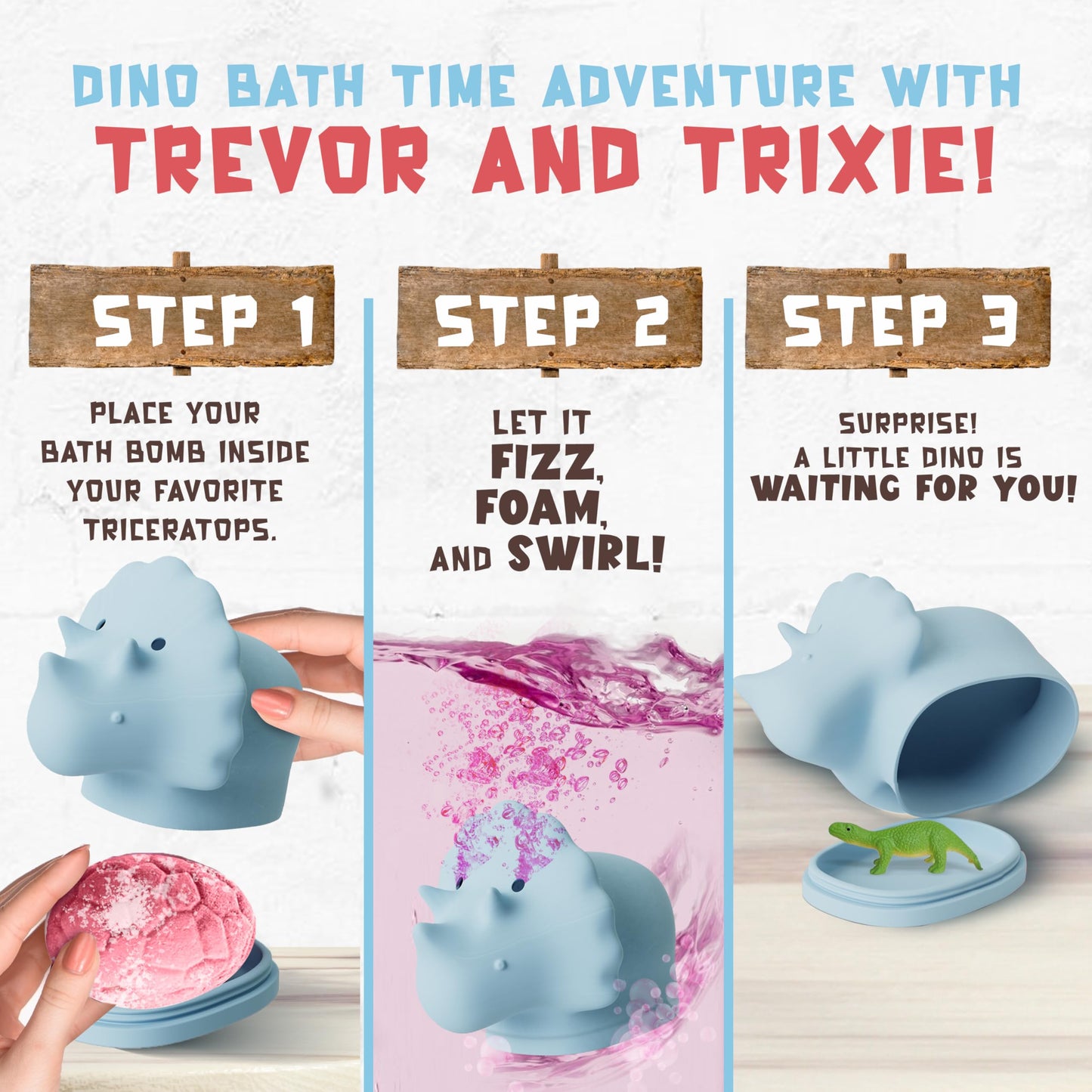 Bath Bombs for Kids with Surprise Toys Inside -12 Pack Dinosaur Bath Bombs Gift Set, Dino Egg Bubble Bath Fizzies, Dinosaur Toys for Kids 3 4 5 6 7 8