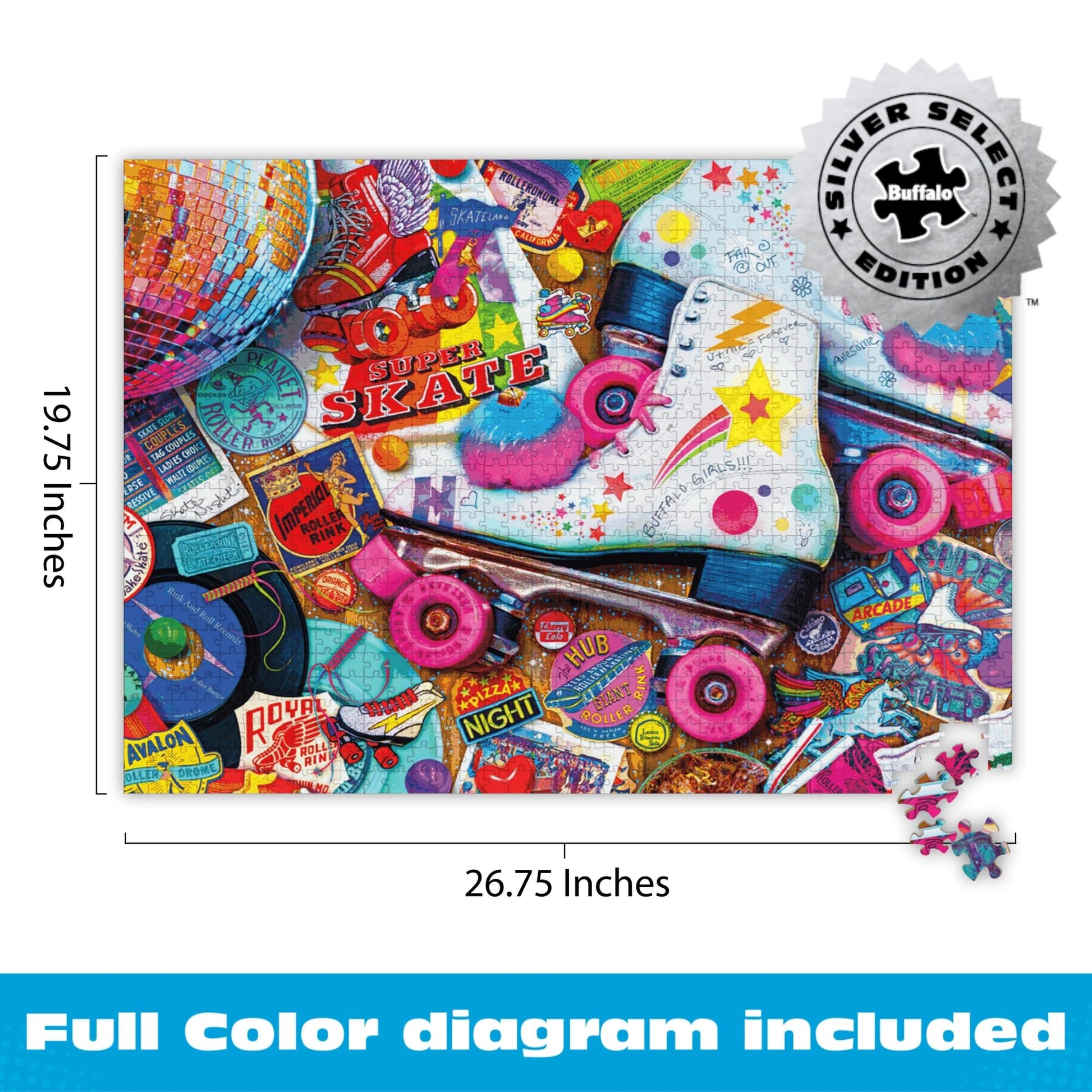 Buffalo Games - Aimee Stewart Skate Night - 1000 Piece Puzzle for Adults