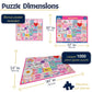 White Mountain 1000 Piece Jigsaw Puzzle Cute Mother's Day, Mom Power