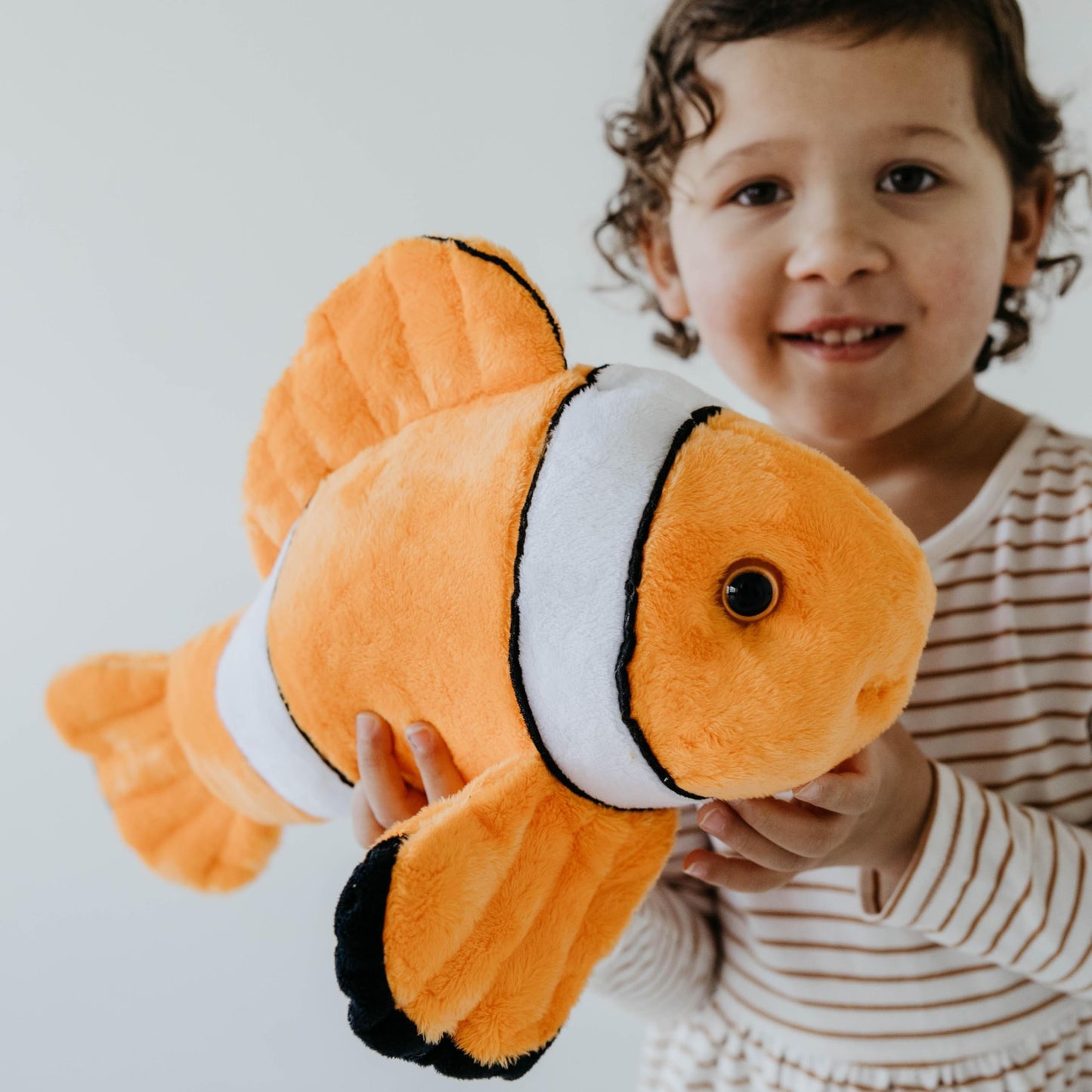 The Petting Zoo Clownfish Stuffed Animal Plushie, Gifts for Kids, Wild Onez Sealife Animals, Clownfish Plush Toy 15 inches