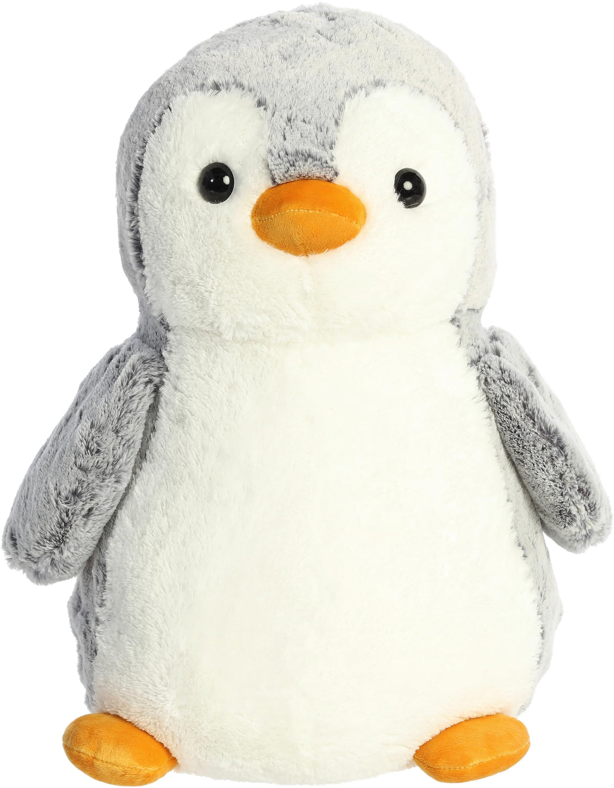 Aurora Pompom Penguin 16" Gray Playful Stuffed Animal