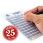 Rummy Card Game Kit - Classic Family Melding Game for 2-6 Players - Two Plastic-Coated Poker-Size, Standard Index Decks of 54 Cards + 25 Tear-Away