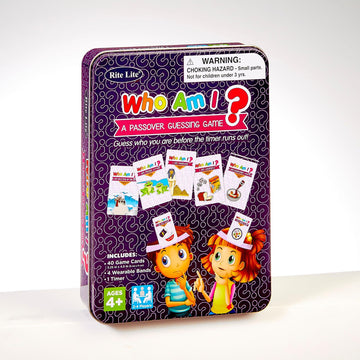 Rite Lite Passover Game Gift Who Am I Head’s Up Jewish Pesach Seder Gifts for Kids Holiday Party Favors Fun Guessing Game Wear Card Above Head