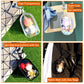 4pcs Clear Figure Display Bag with Keychain Pompom Ball Portable Mini Doll Pouch Carrying Case Blind Box Figures Display Case for Collectibles Zipper