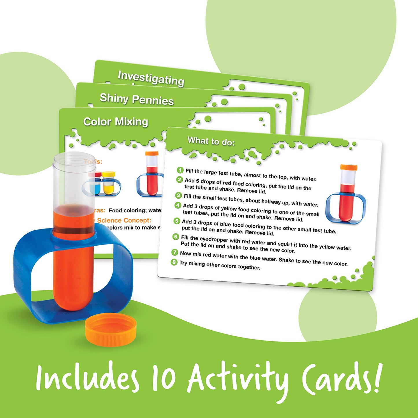Learning Resources Primary Science Lab Activity Set - Experiments for Kids, Chemistry Toy, Pretend Play, STEM Projects, Classroom Must Haves, Teacher