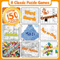 Elfew 4 Pack Activity Book for Adults, 150+ Brain Games, Puzzles Books for Adults, Teens and Seniors, Activities for Adults, Memory Games Includes