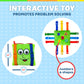 Buckle Toys - Buster Square - Learning Activity Toy - Develop Fine Motor Skills and Problem Solving - Easy Travel Toy - Educational Classroom Must
