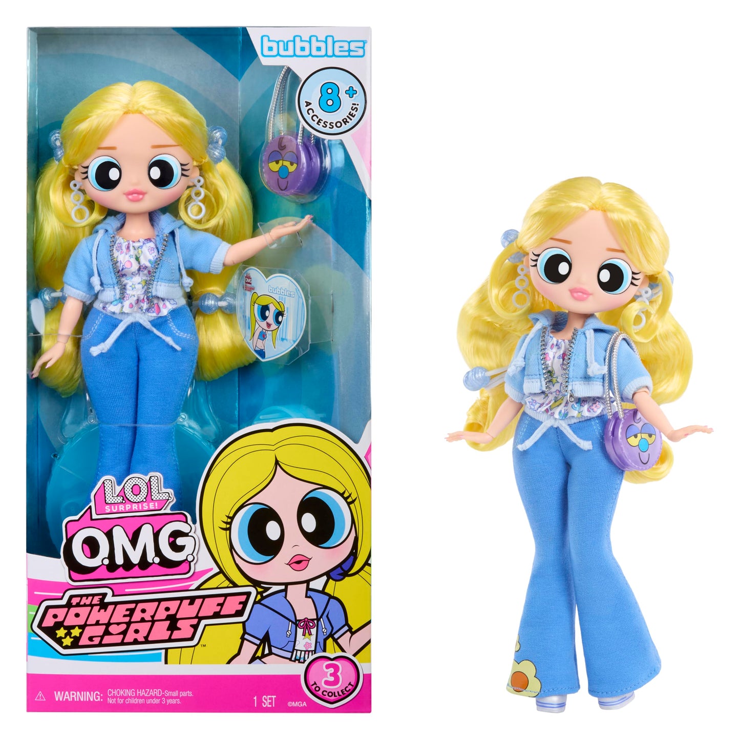LOL Surprise OMG The Powerpuff Girls Doll - Bubbles