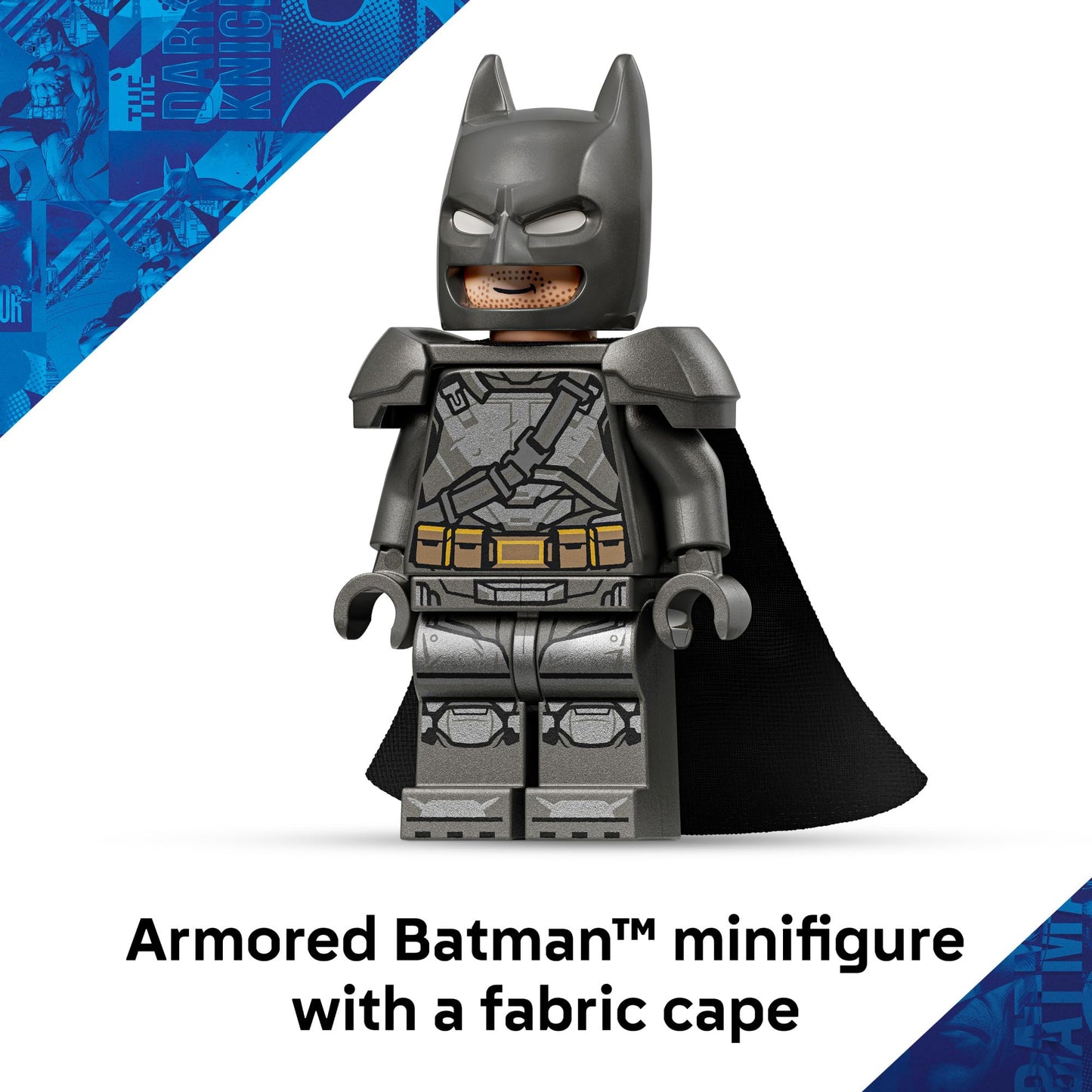 LEGO DC Batman: Batman v Superman Batmobile Building Blocks Set - Super Hero Toy for Kids, Boys & Girls, Ages 9+ - with Armored Minifigure & Golden