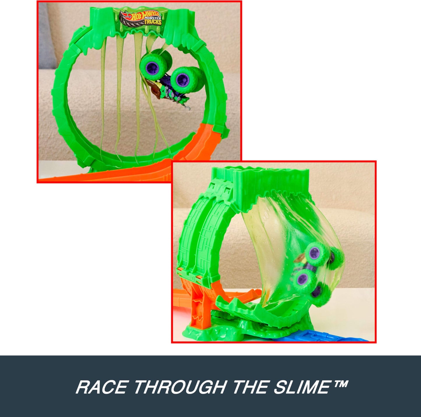 Hot Wheels Monster Trucks Mutant Chaos, Chaos Loop Challenge Playset