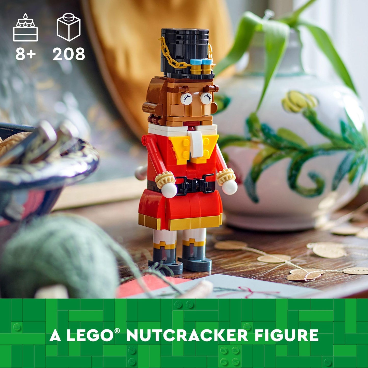 LEGO Nutcracker Christmas Decor - Building Toys for Kids, Boys & Girls, Ages 8+ - Nutcracker Decorations for Home - Gift Ideas for Christmas
