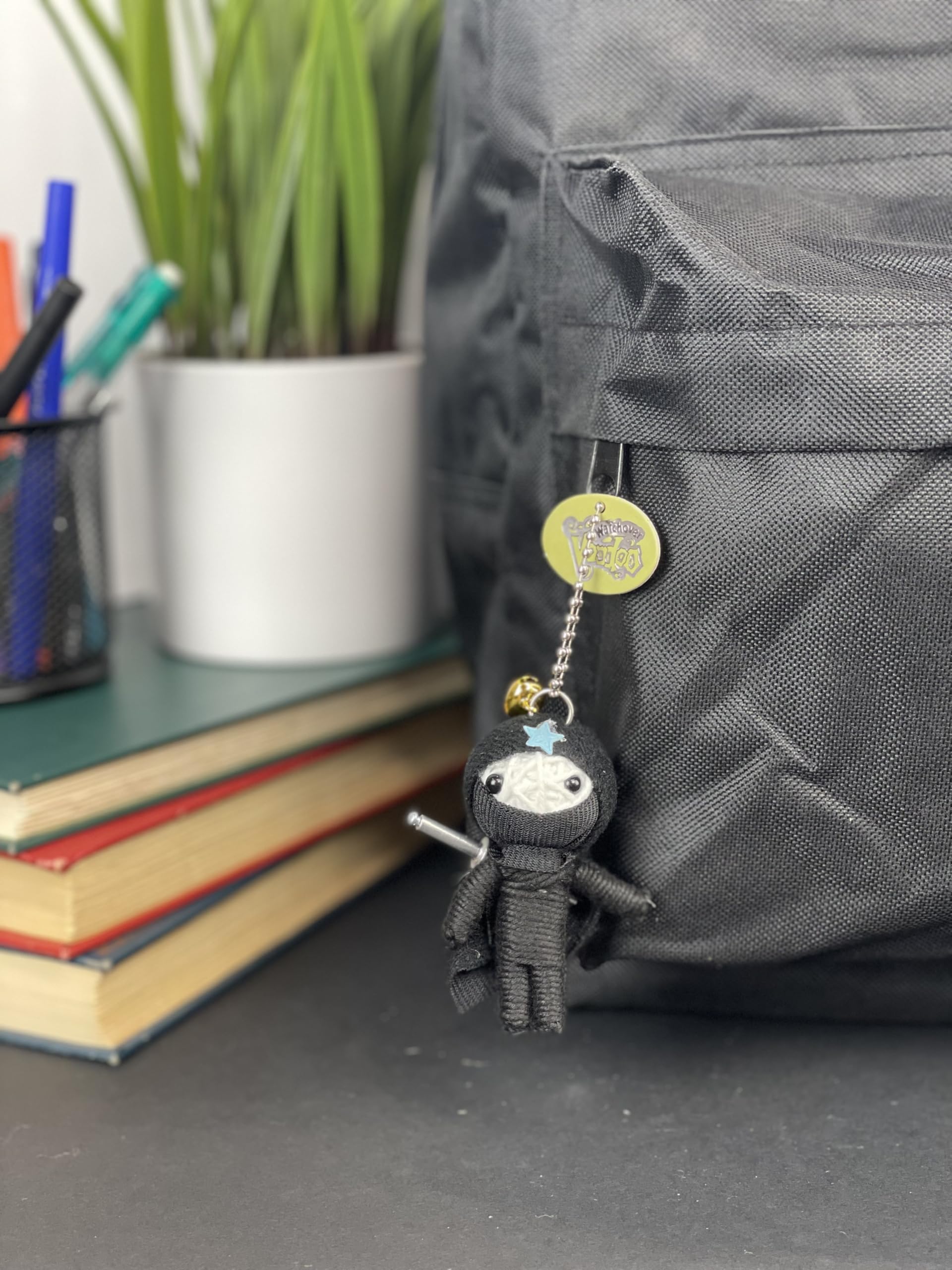 Watchover Voodoo 3-Inch Ninja Keychain - Handcrafted Gift to Bring Good Luck and Positivity Everywhere You Go