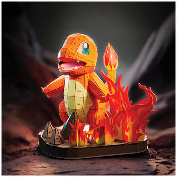 4D Build Pokémon Charmander 3D Puzzle Model Kit, Desk Décor, Shelf Display