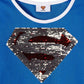 DC Comics Big Girls Supergirl Sequin Dress with Cape (X-Large 14/16) Multi