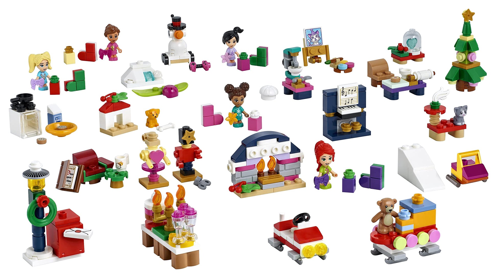LEGO® Friends Advent Calendar 41690 Building Kit;Christmas Countdown for Creative Kids