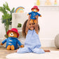 Mighty Mojo Paddington Bear Plush Doll - 10-Inch Standing, 8-Inch Sitting, Super Soft & Cuddly | Official Paddington in Peru Movie Toy - Embroidered