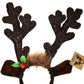 KINREX Christmas Reindeer Antlers Hat - Festive Reindeer Headbands made of Sequin Fabric- 13.5” x 10.5” Reindeer Antler Headbands Great for Kids