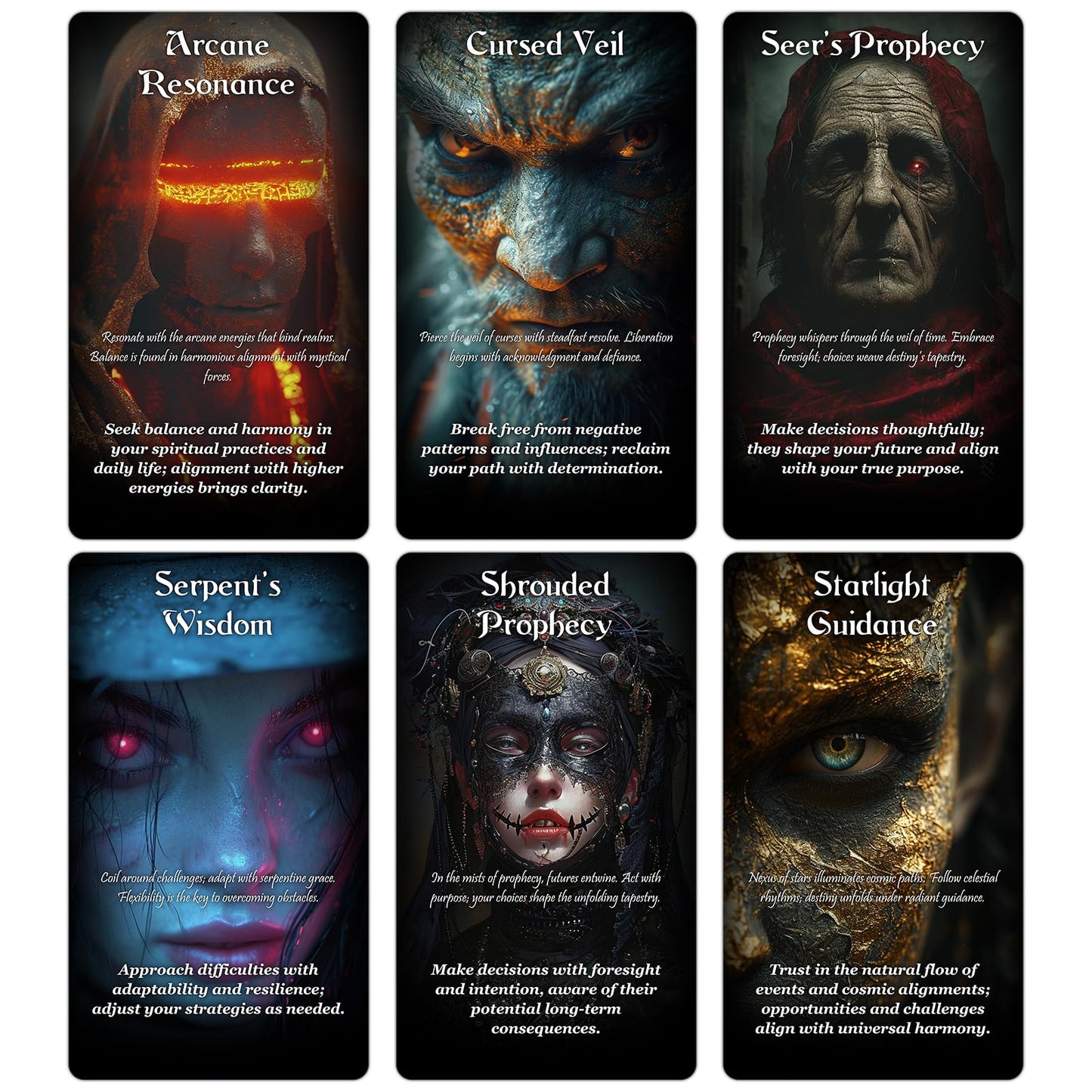 ZZBUY Evil Eye Oracle Cards, 60 Oracle Deck with Meanings on Them for Beginner Insight and Discovery, Haters Exposed, Eyewitness Exposed (Green)