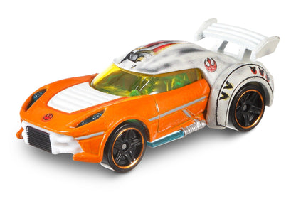 Hot Wheels Star Wars Rogue One Character Car, Luke Skywalker (X-Wing Gear)