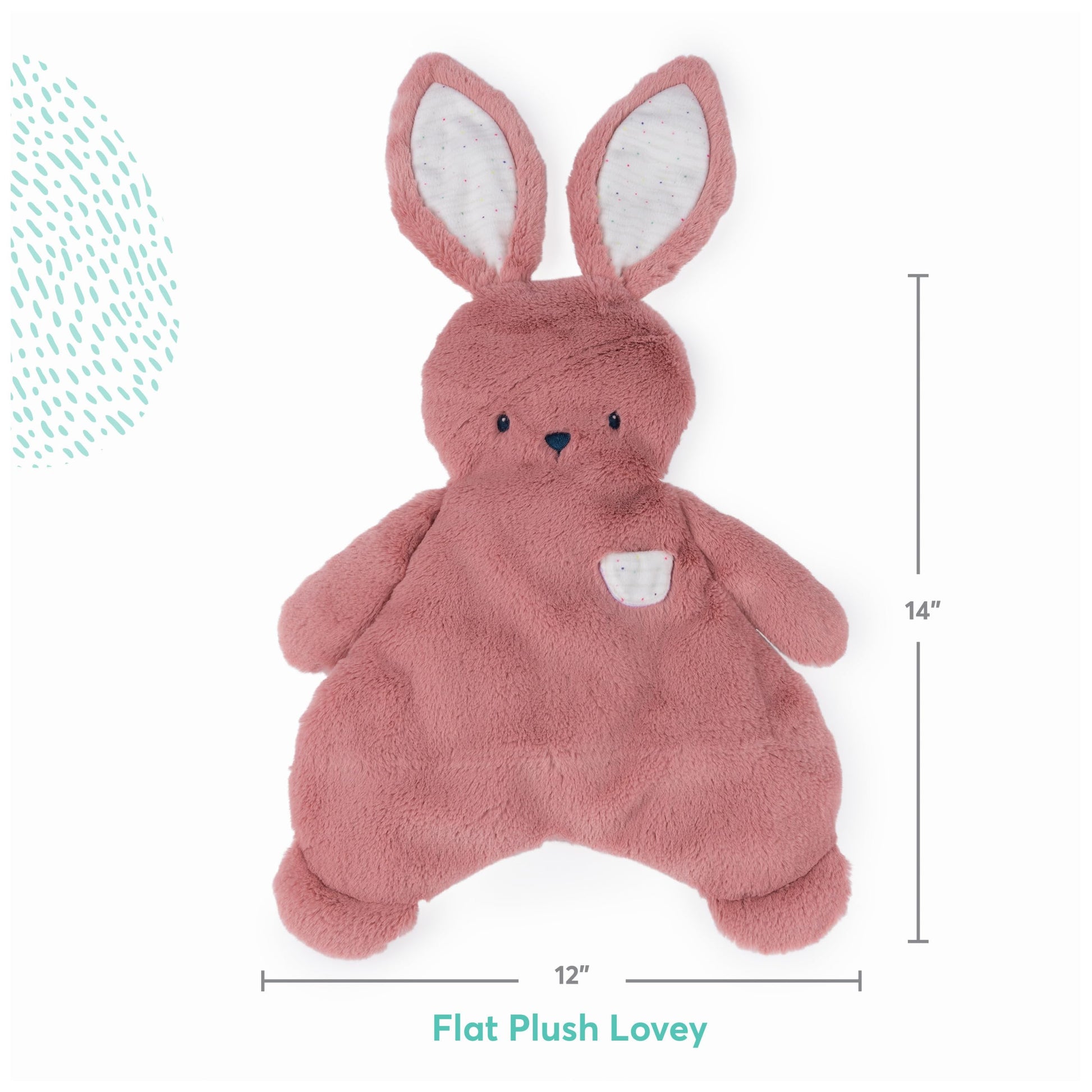 GUND Baby Oh So Snuggly Bunny 14-Inch Plush Lovey Blanket for Ages 0+