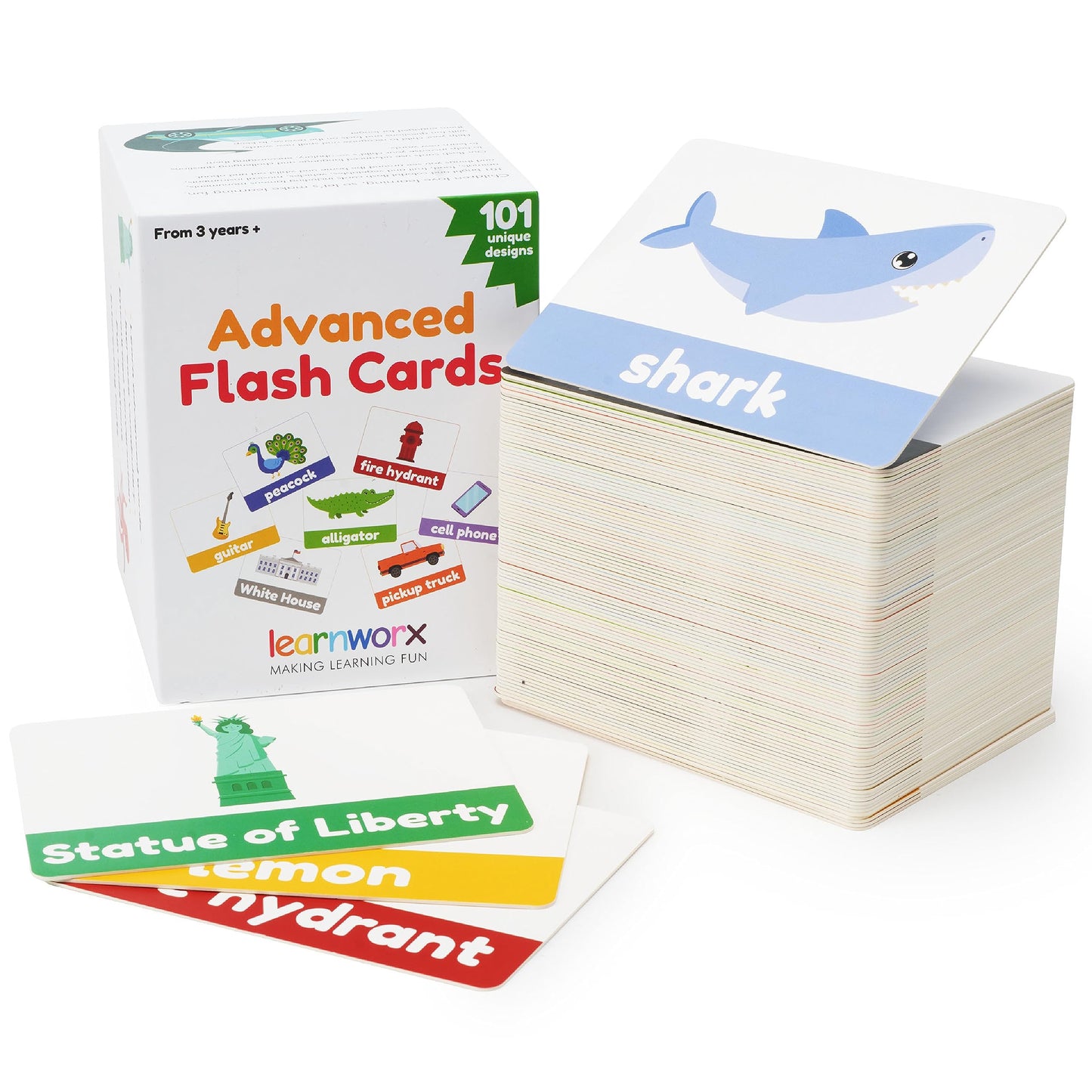 Advanced Flash Cards for Toddlers 3-5 Years - 101 Flashcards - Preschool Flash Cards - Kindergarten Flash Card for Kids - Toddler Learning