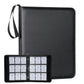 Card Binder - 720 Capacity, Zippered Trading Card Holder for MTG, Sports & Collectible Cards - Acid-Free, Durable & Travel-Friendly Storage (Black, 9