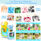 Kids Camera Instant Print, 7 Print Paper (4 Color: O/R/G/B+3 B&W), 2.4" Screen Instant Camera for Kids Ages 3-12,1080P, 180°Flip Lens,32GB Card