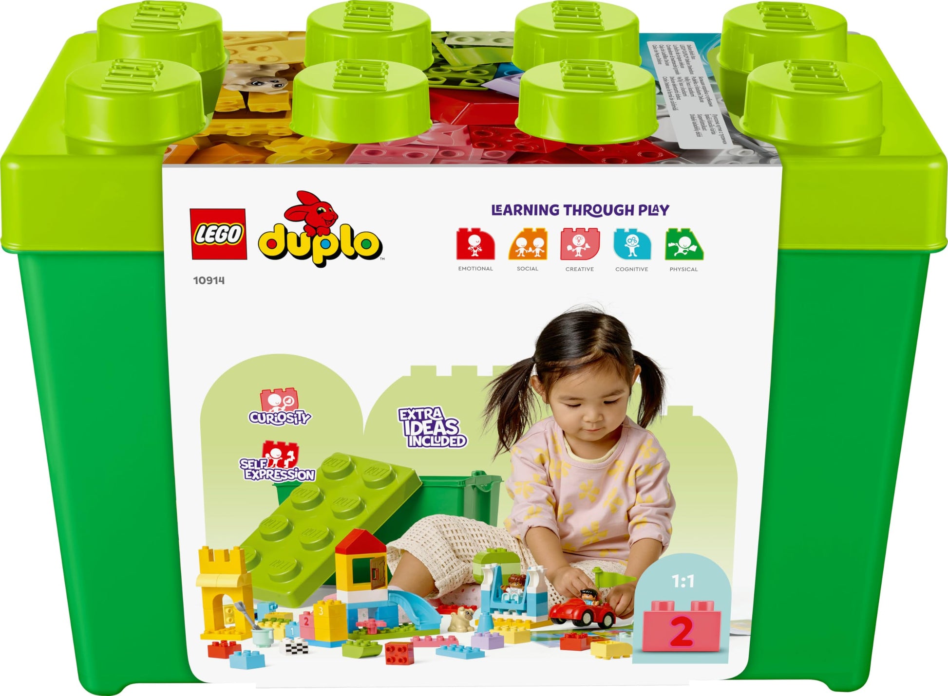 Lego DUPLO Classic Deluxe Brick Box Building Set with Toy Storage, First Bricks Educational Learning Toys for Toddlers, Kids, Boys & Girls 1.5-3 Years