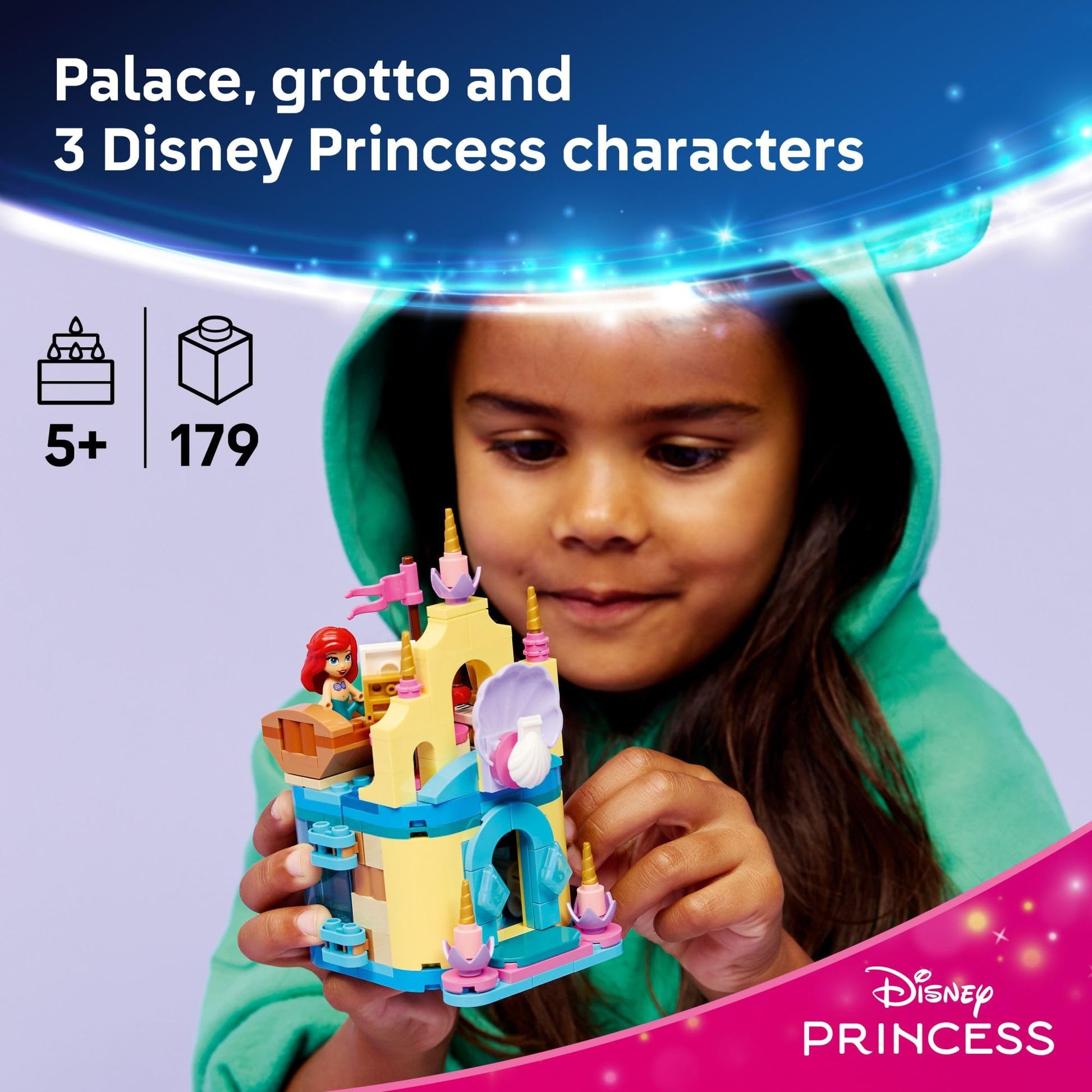 LEGO Disney Princess Ariel's Magical Mini Palace Building Toy - Little Mermaid Toys & Playset for Girls & Boys, Ages 5+ - Disney Gifts for Kids -