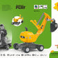 rolly toys CAT Construction Ride-On: 360-Degree Excavator/Shovel Digger, Youth Ages 3+ , Yellow
