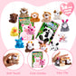 JOYIN 28 Pack Valentine's Day Gifts Cards for Kids with Plush Toy Key Chain Stress Relief Toy for Classroom Exchange Cards and Kids Party Favor