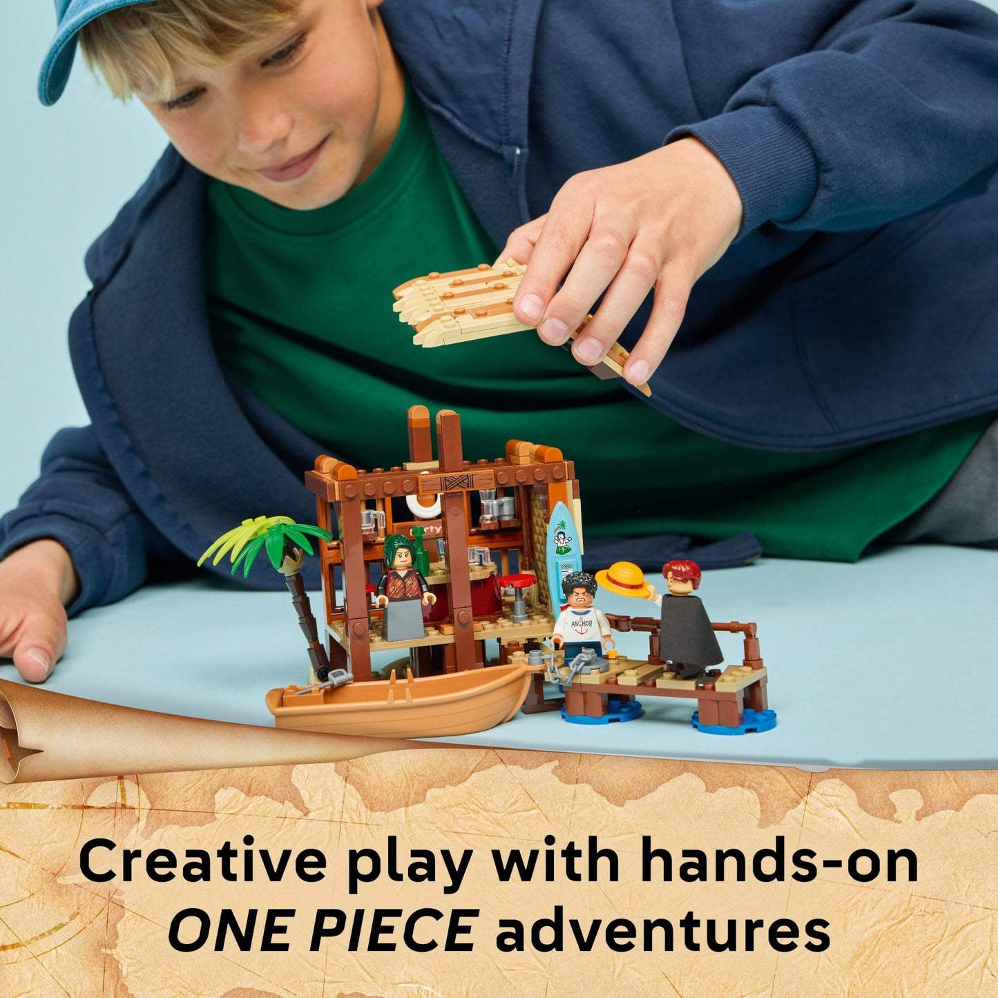LEGO ONE PIECE Windmill Village Hut Building Blocks - Pretend Play Building Toy for Boys & Girls, Ages 8+ - Toy Figures & Playset for Anime Fans