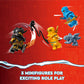 LEGO NINJAGO NYA and Arin’s Baby Dragon Battle 71798 Ninja Building Toy, Features a Jet, 2 Dragons, 3 Minifigures and Baby Riyu, Gift Idea for