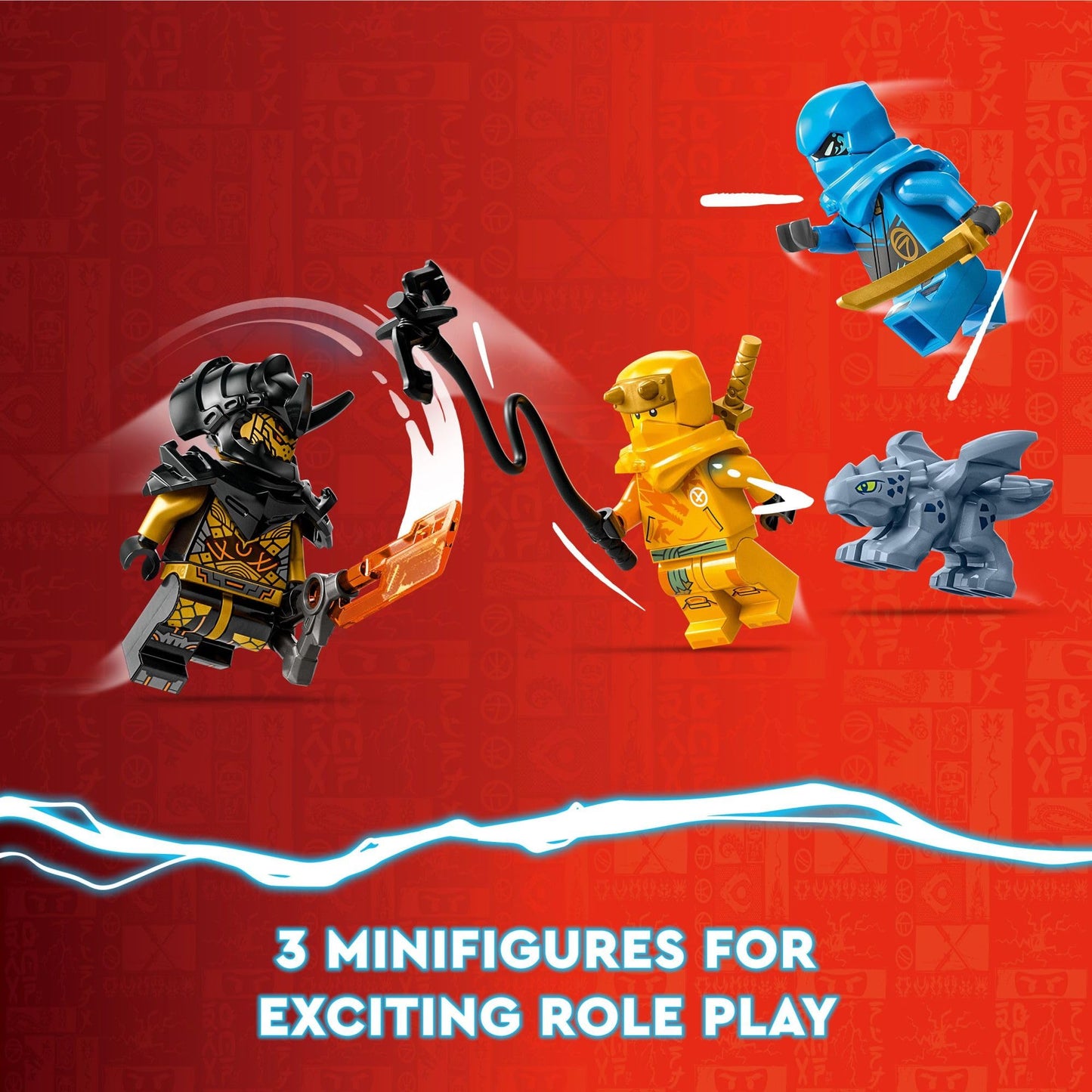 LEGO NINJAGO NYA and Arin’s Baby Dragon Battle 71798 Ninja Building Toy, Features a Jet, 2 Dragons, 3 Minifigures and Baby Riyu, Gift Idea for