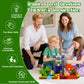 242 PCS 0.8 Inch Magnetic Blocks, STEM Sensory Toys with Storage Bag, Magnetic Building Blocks for Boys & Girls Age 3-8, Educational Stacking Magnets