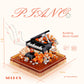Kadablk Musical Instruments Micro Blocks Building Sets,Classical Famous Building Block Set,1500 PCS for Adults and Kids,Piano and Saxophone with Clear