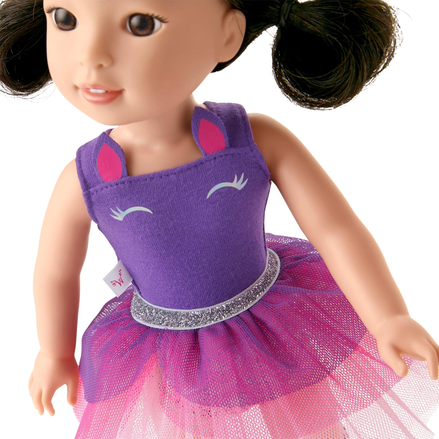 American Girl WellieWishers Emerson 14.5" Doll, Purple,silver