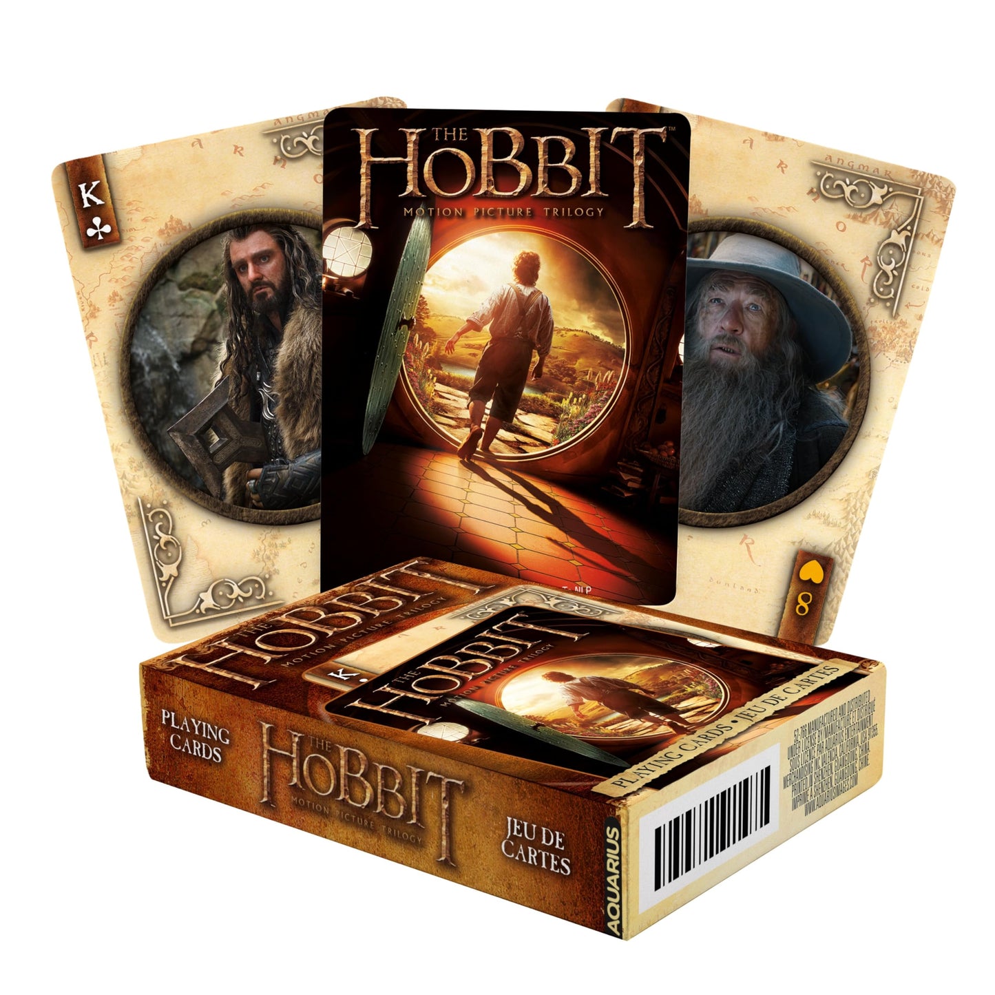 AQUARIUS The Hobbit Playing Cards Standard Size - Themed Novelty Deck with 52 Unique Movie Designs - Collectible Merchandise Gift for Teens and Adults
