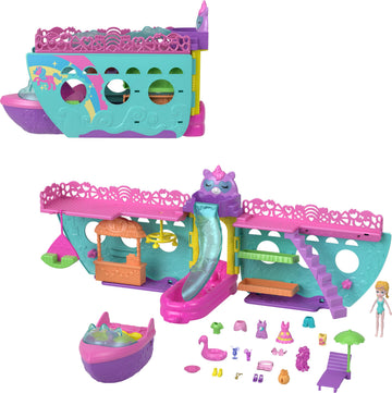 Polly Pocket Unicorn Dream Cruise Portable Playset