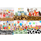 Adirasenotek 3Pack Tiger Stripe Tablecloths Party Decoration Animal Theme Tablecloths Jungle Table Cover 3D Print Table Cover for Jungle Party