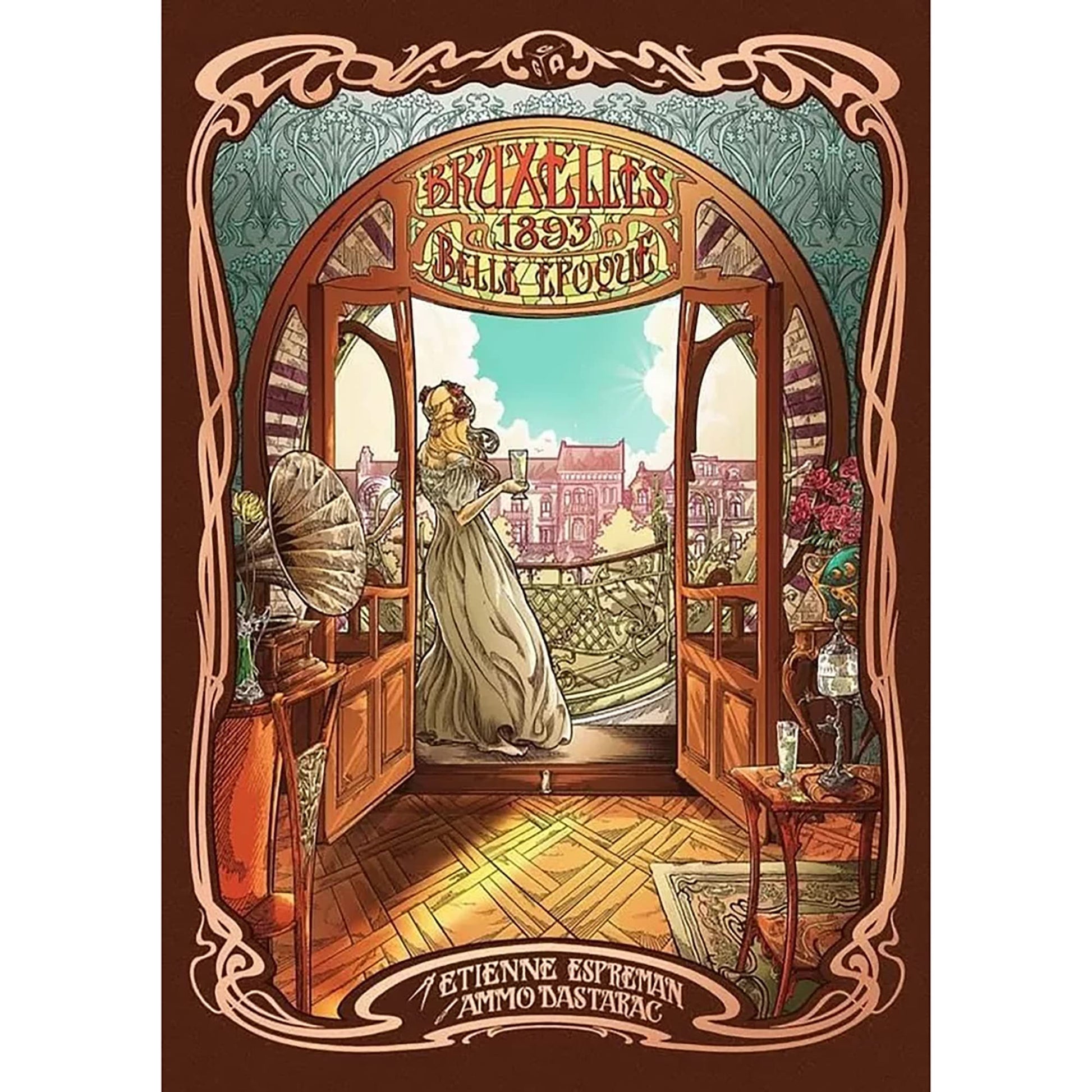 Geek Attitude Games Bruxelles 1893 Including Belle Epoque Expansion - Worker Placement & Bidding Strategy Board Game, Ages 14+, 2-5 Players
