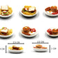 Mixed 10 Assorted Breakfast Set - Miniature Food, Tiny Food for Decoration Dollhouse, Doll House, Diorama (Scale 1:24, 1/24)